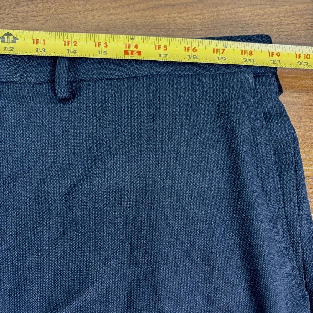 J.M.‎ Haggar Mens Navy Blue Classic Fit 2-Piece Suit Blazer Pants 48L 42x29